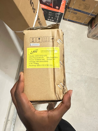 Leo 1.0HP Submersible Borehole Pump (4XRm3/12-0.75)