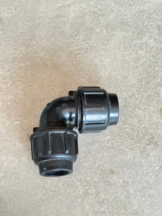 25mm PN16 Industrial PP Compression Elbow