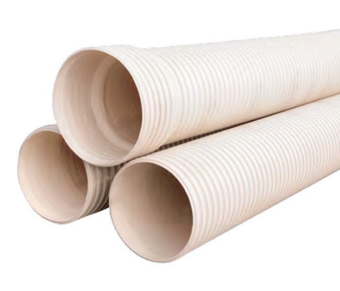 HDPE-025 Interplast 20mm PE Corrugated Pipe 35m (IVORY) - Image 1